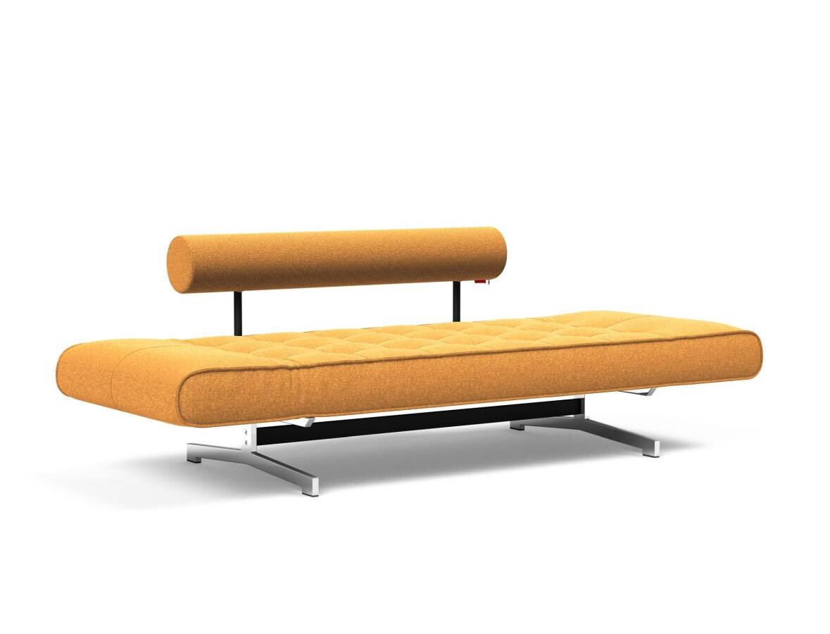 Innovation Ghia Klappsofa 536 Boucle Ochre Ghia Beine chrom / matt schwarz