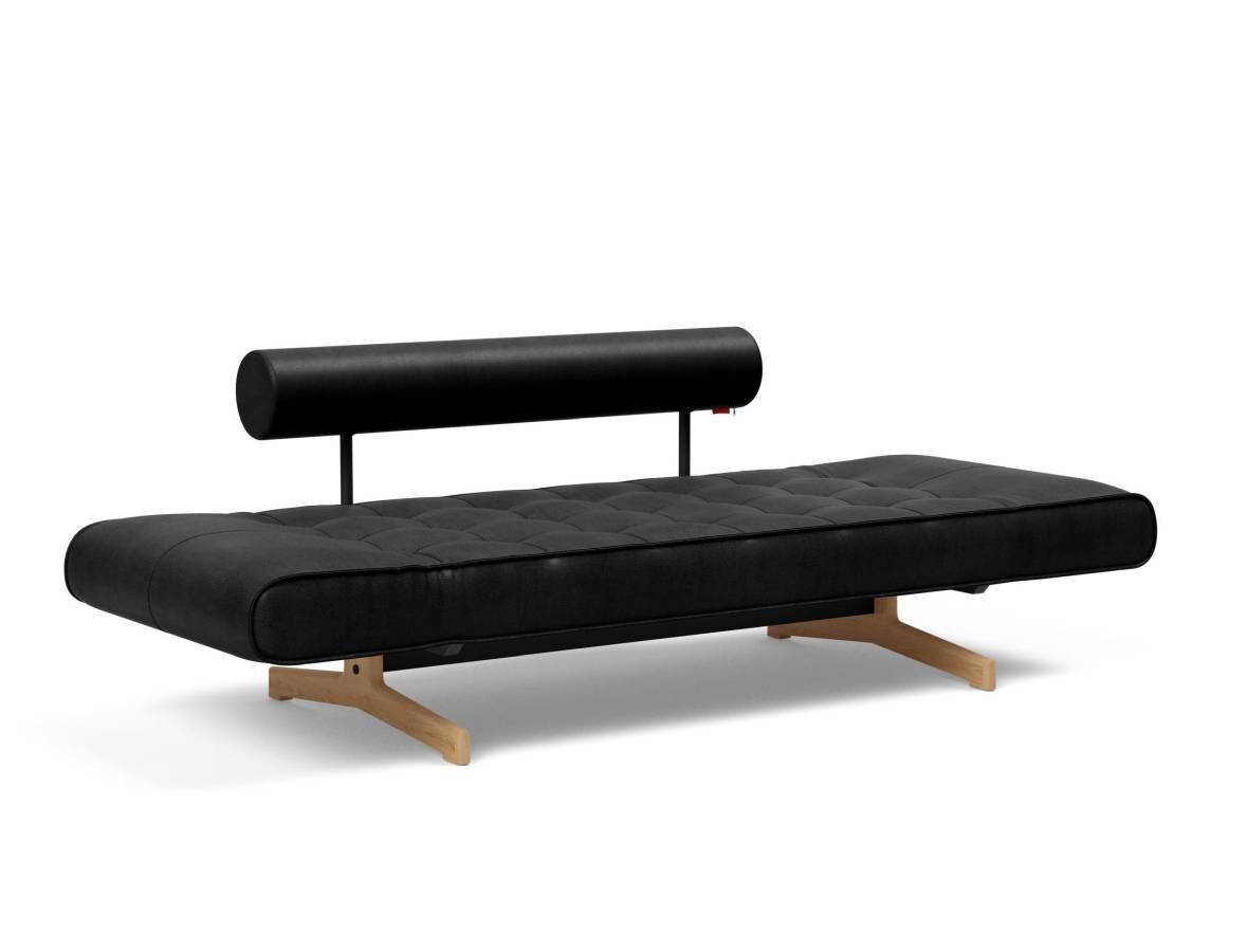 Innovation Ghia Klappsofa 550 Fanual Black Ghia Beine Eiche / matt schwarz - Gallery 5 Innovation Ghia Klappsofa 550 Fanual Black Ghia Beine Eiche / matt schwarz