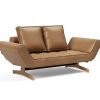Innovation Ghia Klappsofa 551 Faunal Brown Ghia Beine Eiche / matt schwarz