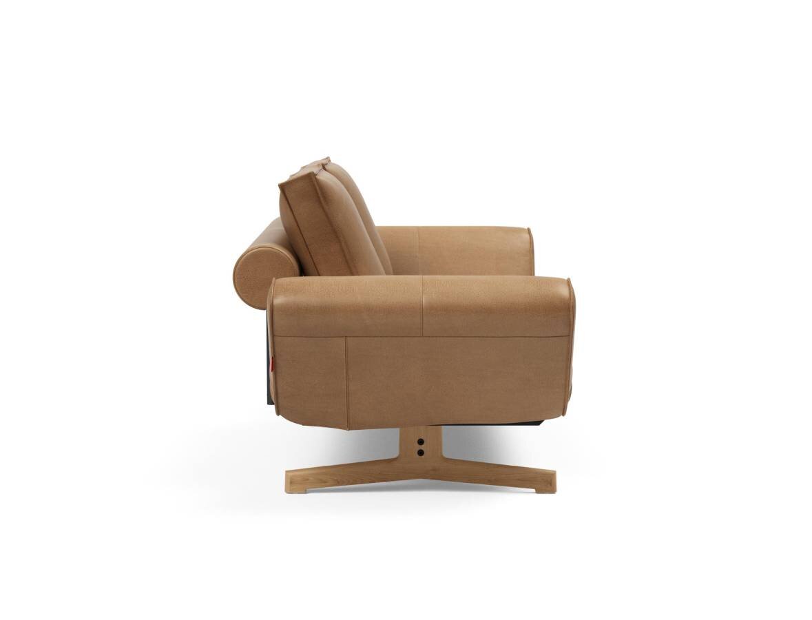 Innovation Ghia Klappsofa 551 Faunal Brown Ghia Beine Eiche / matt schwarz