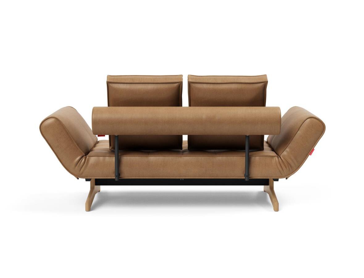 Innovation Ghia Klappsofa 551 Faunal Brown Ghia Beine Eiche / matt schwarz