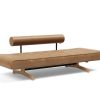 Innovation Ghia Klappsofa 551 Faunal Brown Ghia Beine Eiche / matt schwarz