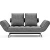 Innovation Ghia Klappsofa 563 Twist Charcoal Ghia Beine chrom / matt schwarz