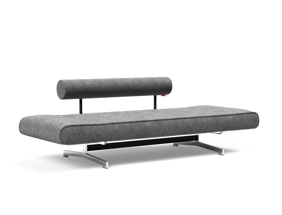 Innovation Ghia Klappsofa 563 Twist Charcoal Ghia Beine chrom / matt schwarz