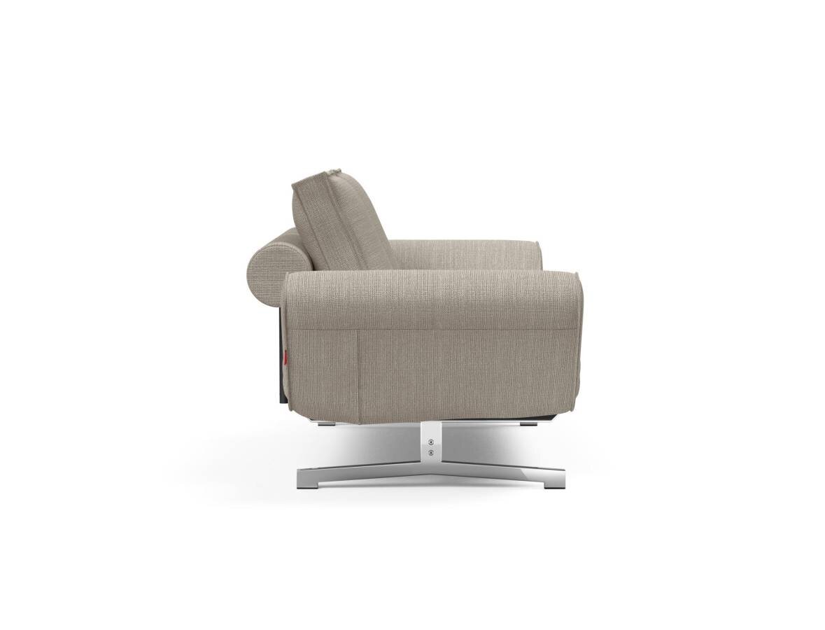 Innovation Ghia Klappsofa 579 Kenya Gravel Ghia Beine chrom / matt schwarz