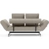 Innovation Ghia Klappsofa 579 Kenya Gravel Ghia Beine chrom / matt schwarz