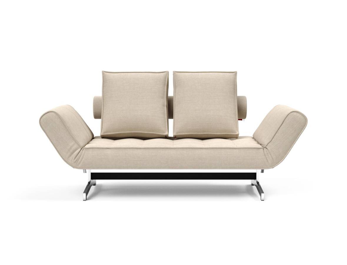 Innovation Ghia Klappsofa 586 Phobos Latte Ghia Beine chrom / matt schwarz - Gallery 1 Innovation Ghia Klappsofa 586 Phobos Latte Ghia Beine chrom / matt schwarz