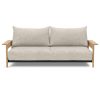 Innovation Malloy Wood Klappsofa 280 Avella Sand - Gallery 1 Innovation Malloy Wood Klappsofa 280 Avella Sand