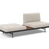 Innovation Puri Klappsofa 280 Avella Sand Walnuss-Tisch