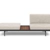 Innovation Puri Klappsofa 280 Avella Sand Walnuss-Tisch