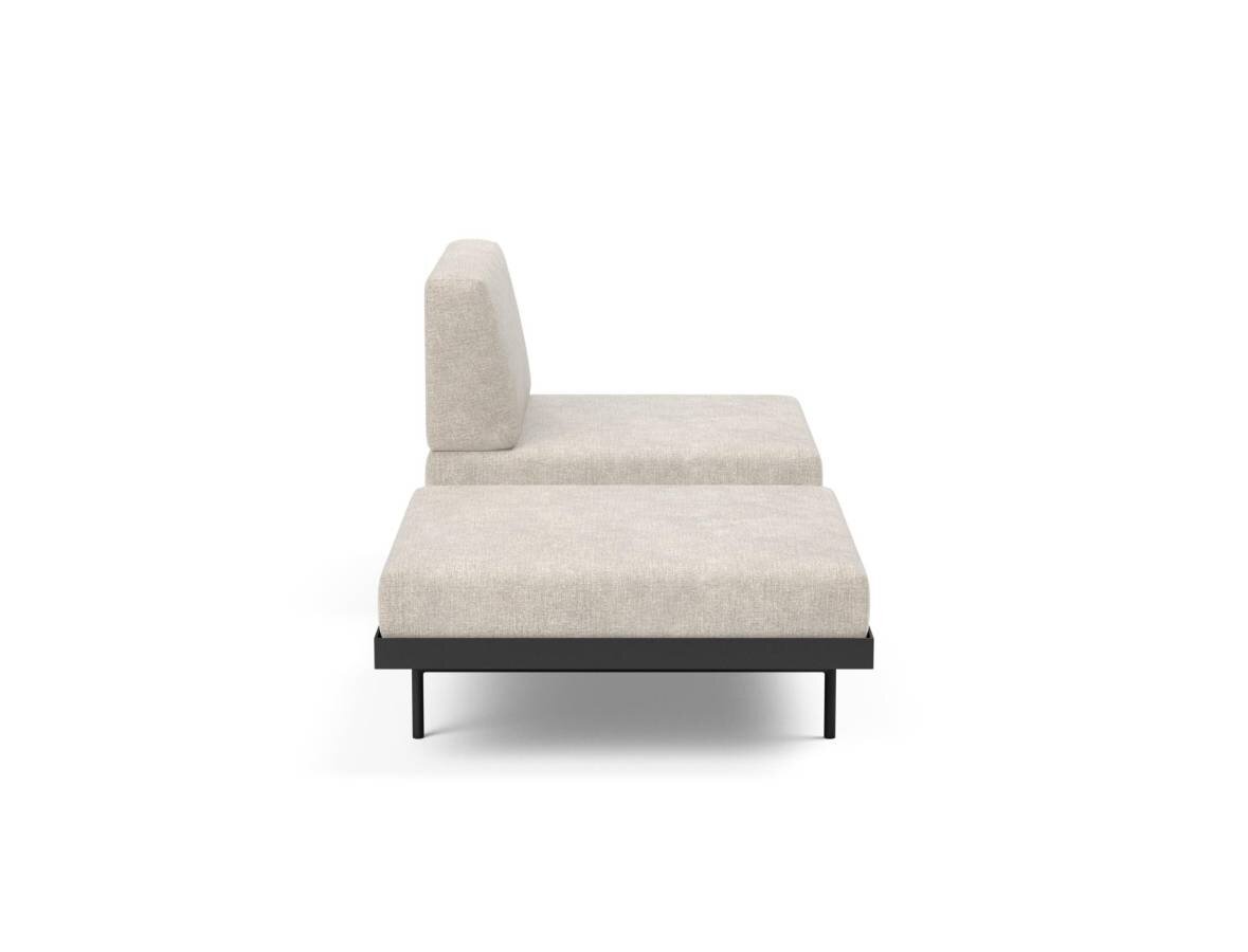 Innovation Puri Klappsofa 280 Avella Sand Walnuss-Tisch