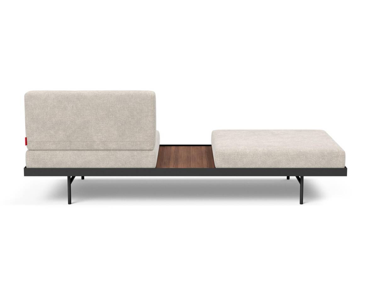 Innovation Puri Klappsofa 280 Avella Sand Walnuss-Tisch