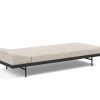 Innovation Puri Klappsofa 280 Avella Sand Walnuss-Tisch
