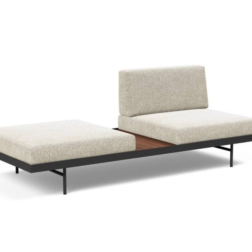 Innovation Puri Klappsofa 357 Taura Off White Walnuss-Tisch Innovation Puri Klappsofa 357 Taura Off White Walnuss-Tisch