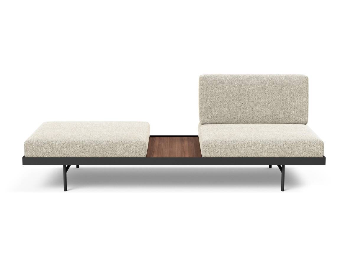 Innovation Puri Klappsofa 357 Taura Off White Walnuss-Tisch - Gallery 1 Innovation Puri Klappsofa 357 Taura Off White Walnuss-Tisch