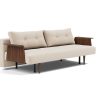 Innovation Recast Klappsofa 410 Esina Almond Beige mit Armlehnen