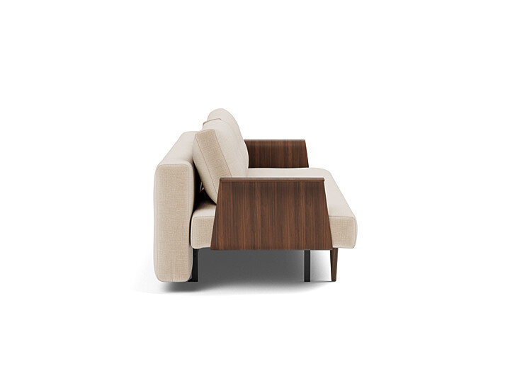 Innovation Recast Klappsofa 410 Esina Almond Beige mit Armlehnen