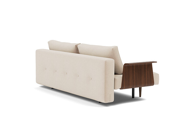 Innovation Recast Klappsofa 410 Esina Almond Beige mit Armlehnen