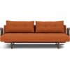 Innovation Recast Klappsofa 595 Curduroy Burnt Orange mit Armlehnen