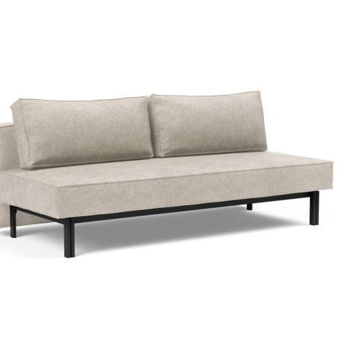 Innovation Sly Klappsofa 280 Avella Sand Stahl matt schwarz