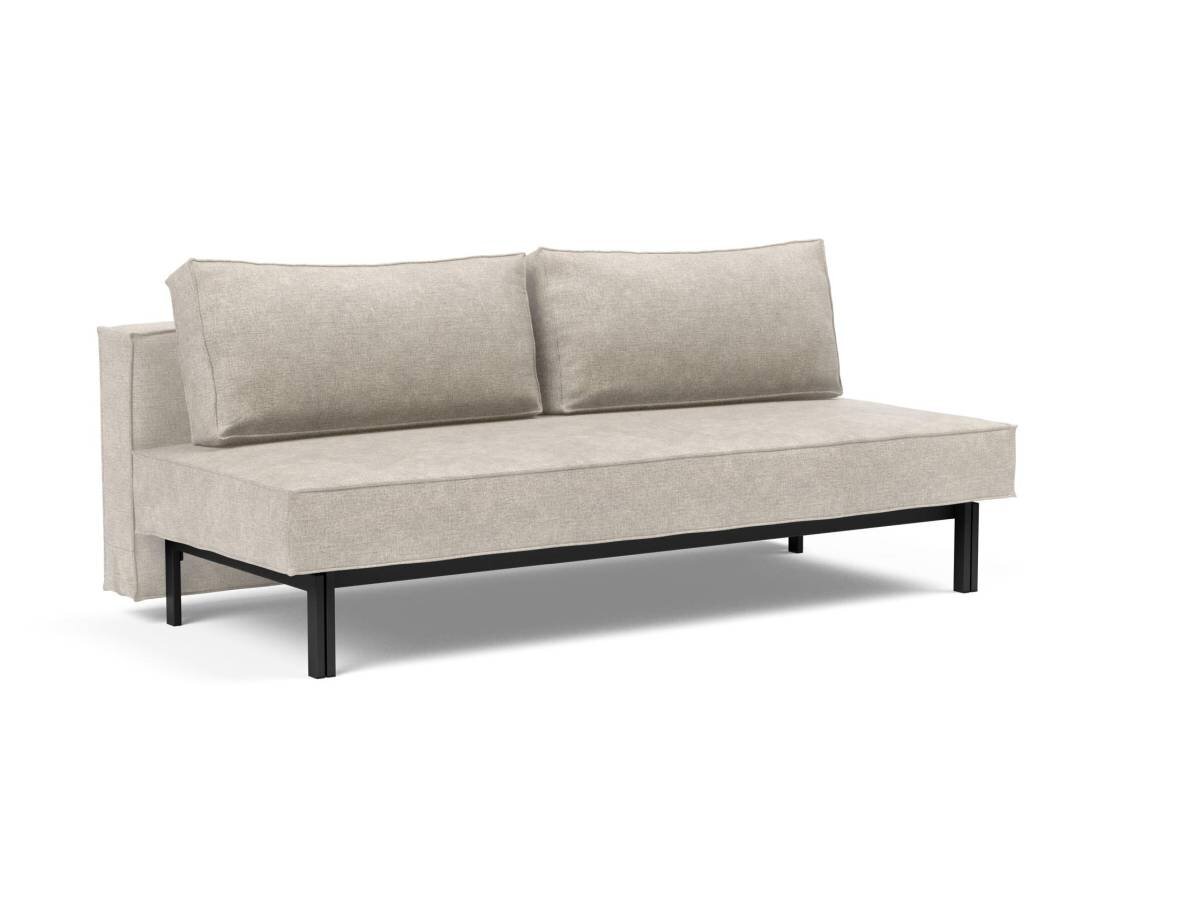 Innovation Sly Klappsofa 280 Avella Sand Stahl matt schwarz