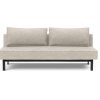 Innovation Sly Klappsofa 280 Avella Sand Stahl matt schwarz