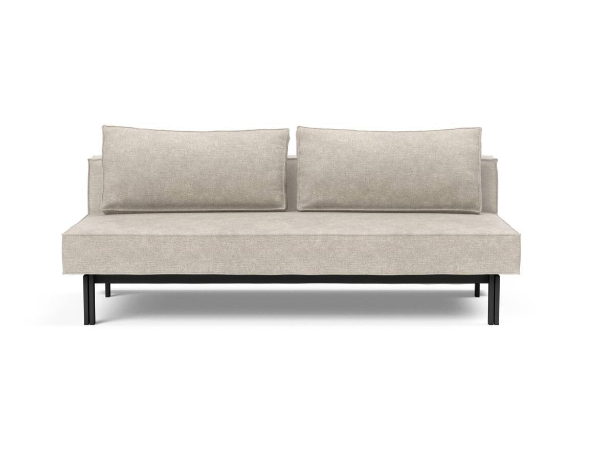 Innovation Sly Klappsofa 280 Avella Sand Stahl matt schwarz