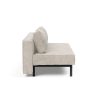 Innovation Sly Klappsofa 280 Avella Sand Stahl matt schwarz