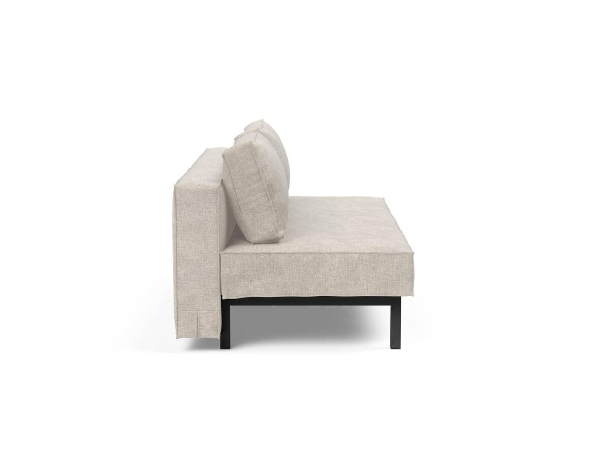 Innovation Sly Klappsofa 280 Avella Sand Stahl matt schwarz