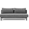 Innovation Sly Klappsofa 563 Twist Charcoal Stahl matt schwarz