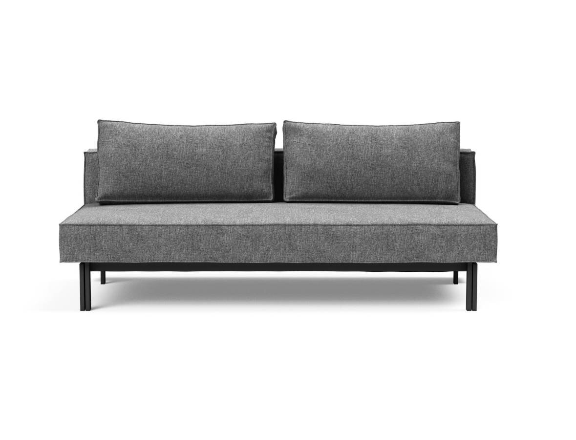 Innovation Sly Klappsofa 563 Twist Charcoal Stahl matt schwarz