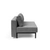 Innovation Sly Klappsofa 563 Twist Charcoal Stahl matt schwarz
