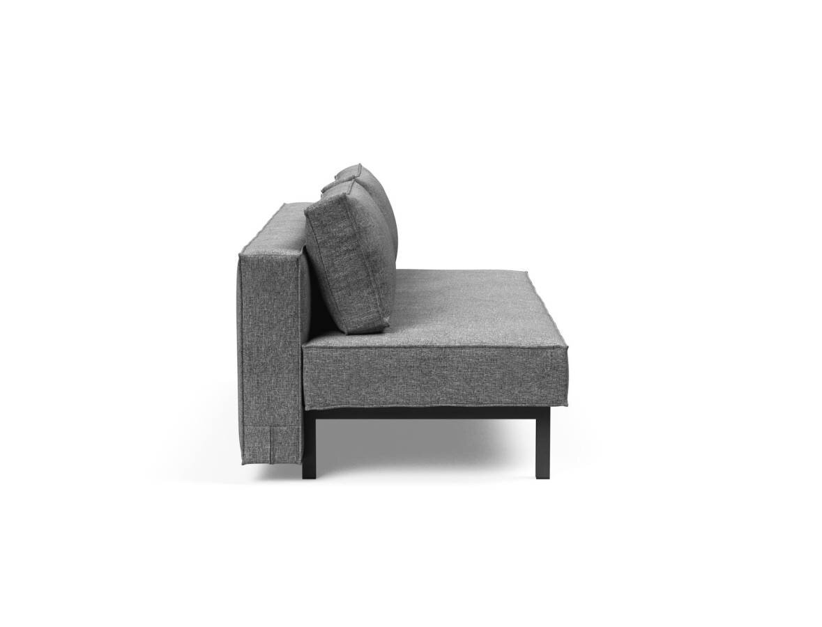 Innovation Sly Klappsofa 563 Twist Charcoal Stahl matt schwarz