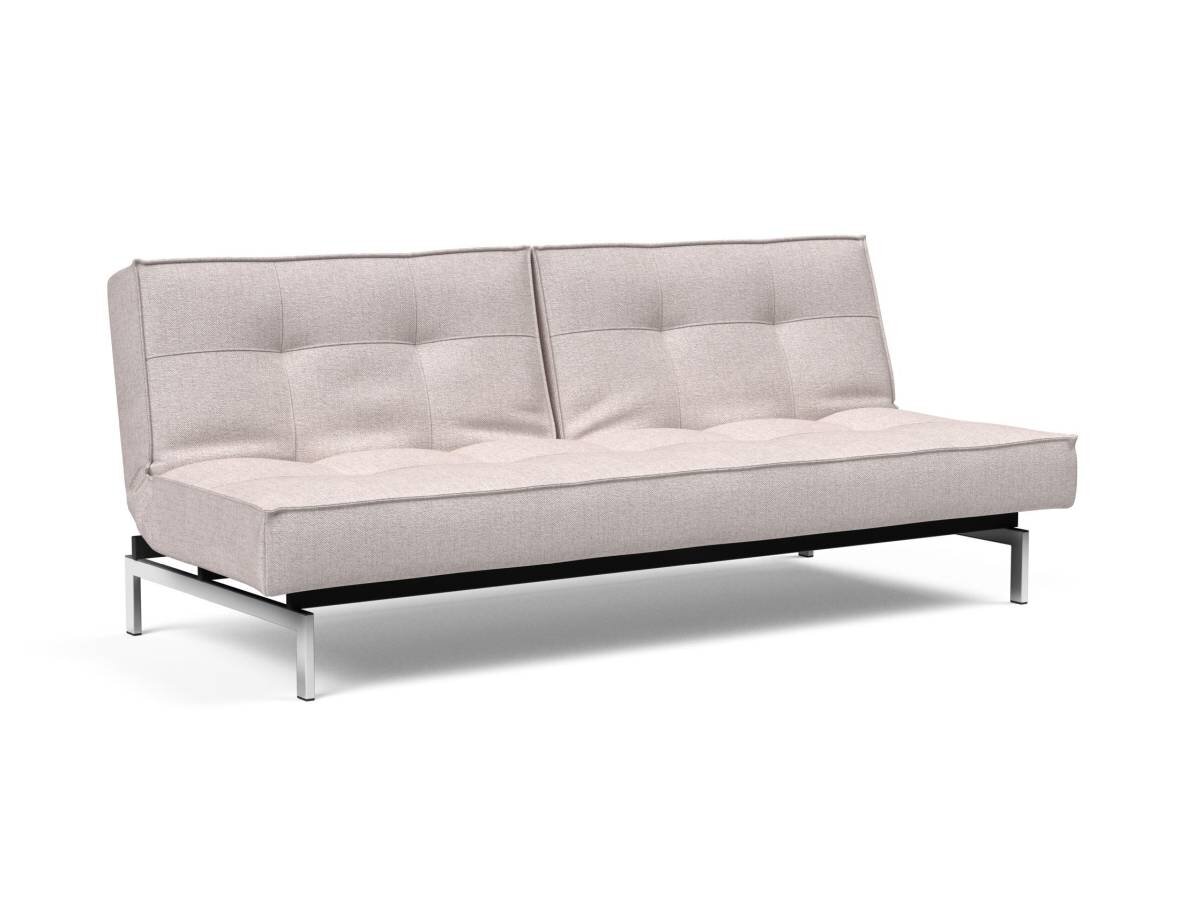 Innovation Splitback Klappsofa 300 Weda Sand Chrom / Mattschwarz