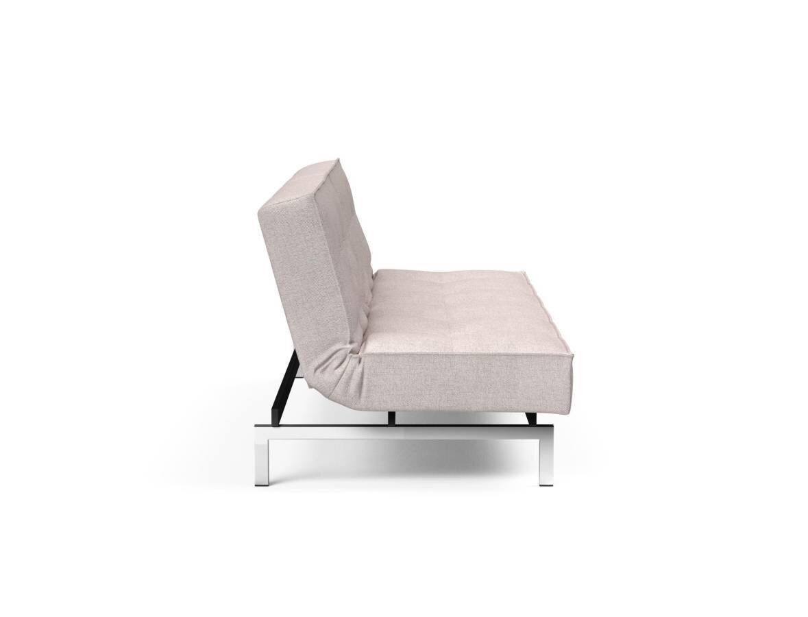 Innovation Splitback Klappsofa 300 Weda Sand Chrom / Mattschwarz