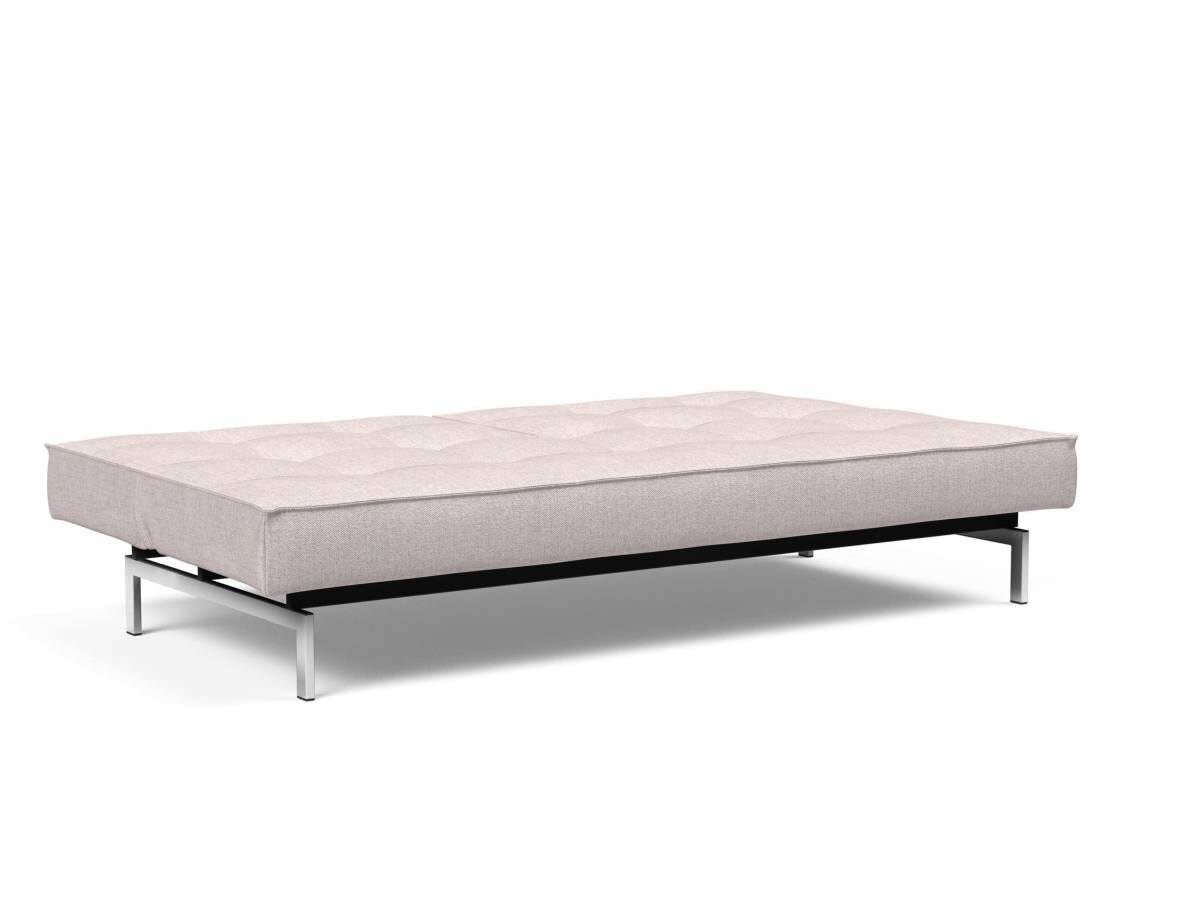 Innovation Splitback Klappsofa 300 Weda Sand Chrom / Mattschwarz