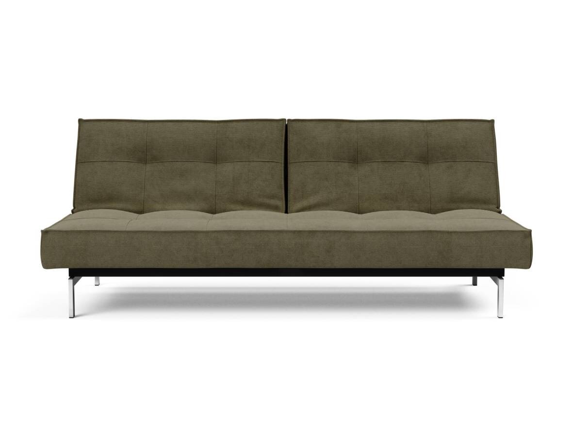 Innovation Splitback Klappsofa 316 Cordufine, Pine Green Chrom / Mattschwarz - Gallery 1 Innovation Splitback Klappsofa 316 Cordufine, Pine Green Chrom / Mattschwarz