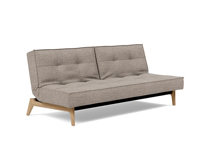 Innovation Splitback Klappsofa 472 Yuveno Warm Grey Eik Eiche / Gestell schwarz Innovation Splitback Klappsofa 472 Yuveno Warm Grey Eik Eiche / Gestell schwarz