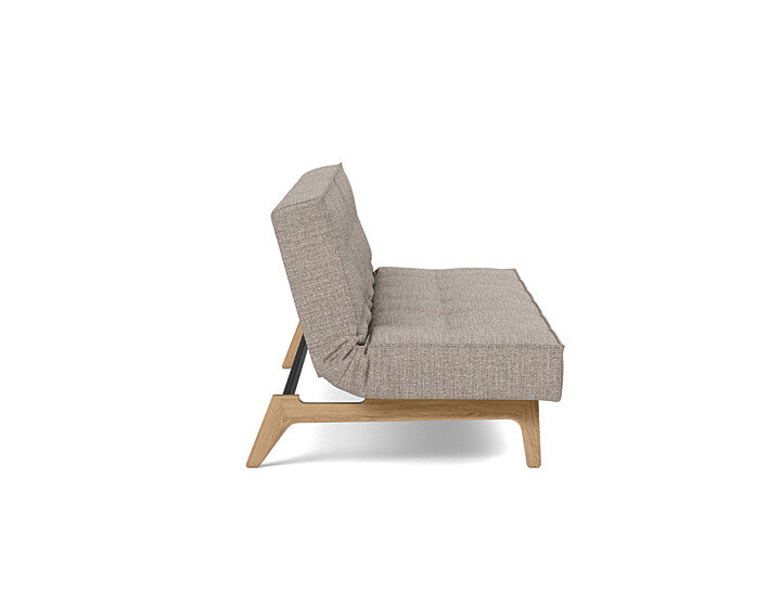 Innovation Splitback Klappsofa 472 Yuveno Warm Grey Eik Eiche / Gestell schwarz - Gallery 1 Innovation Splitback Klappsofa 472 Yuveno Warm Grey Eik Eiche / Gestell schwarz