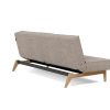 Innovation Splitback Klappsofa 472 Yuveno Warm Grey Eik Eiche / Gestell schwarz - Gallery 2 Innovation Splitback Klappsofa 472 Yuveno Warm Grey Eik Eiche / Gestell schwarz