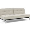 Innovation Splitback Klappsofa 527 Mixed Dance Natural Chrom / Mattschwarz