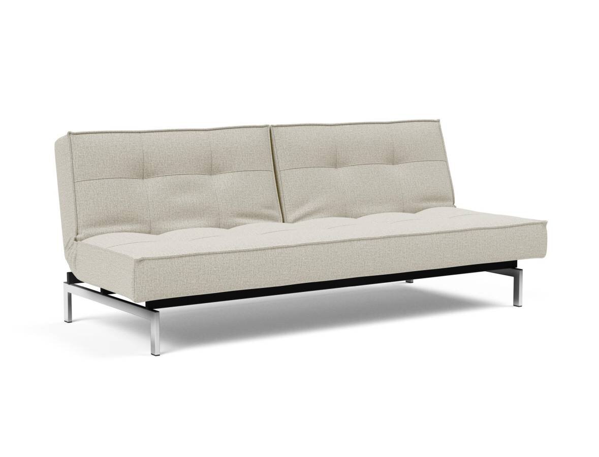 Innovation Splitback Klappsofa 527 Mixed Dance Natural Chrom / Mattschwarz
