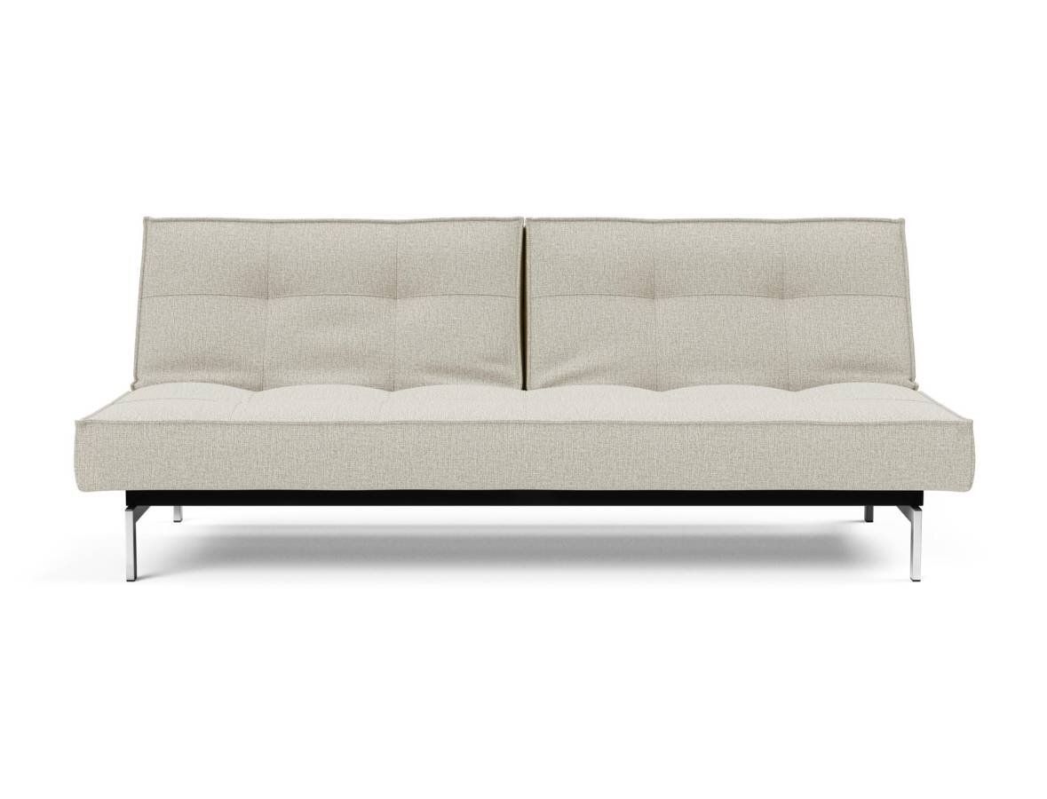 Innovation Splitback Klappsofa 527 Mixed Dance Natural Chrom / Mattschwarz
