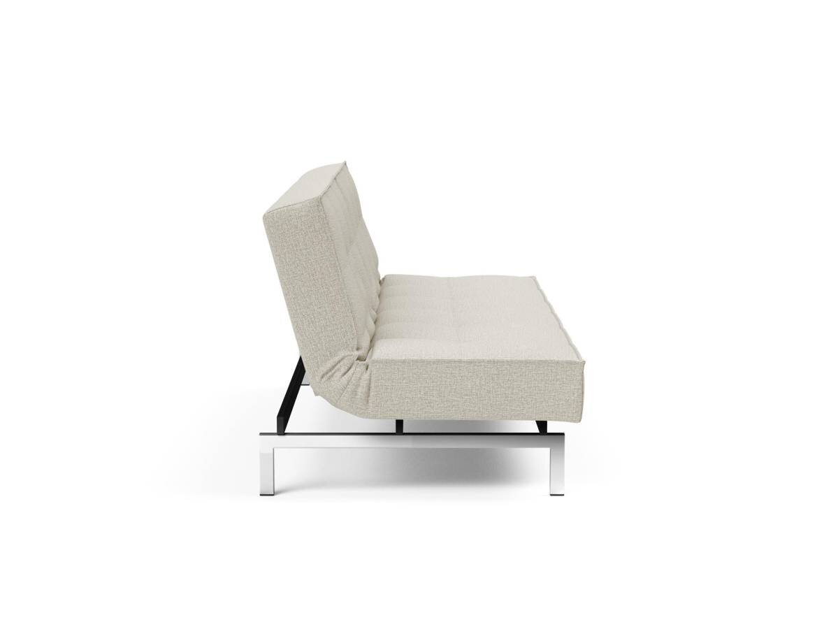 Innovation Splitback Klappsofa 527 Mixed Dance Natural Chrom / Mattschwarz