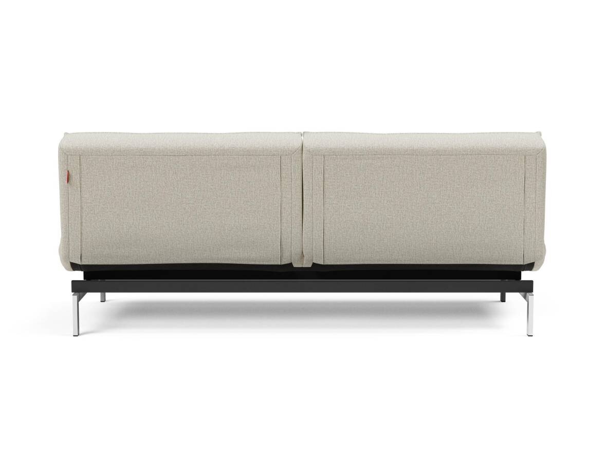 Innovation Splitback Klappsofa 527 Mixed Dance Natural Chrom / Mattschwarz