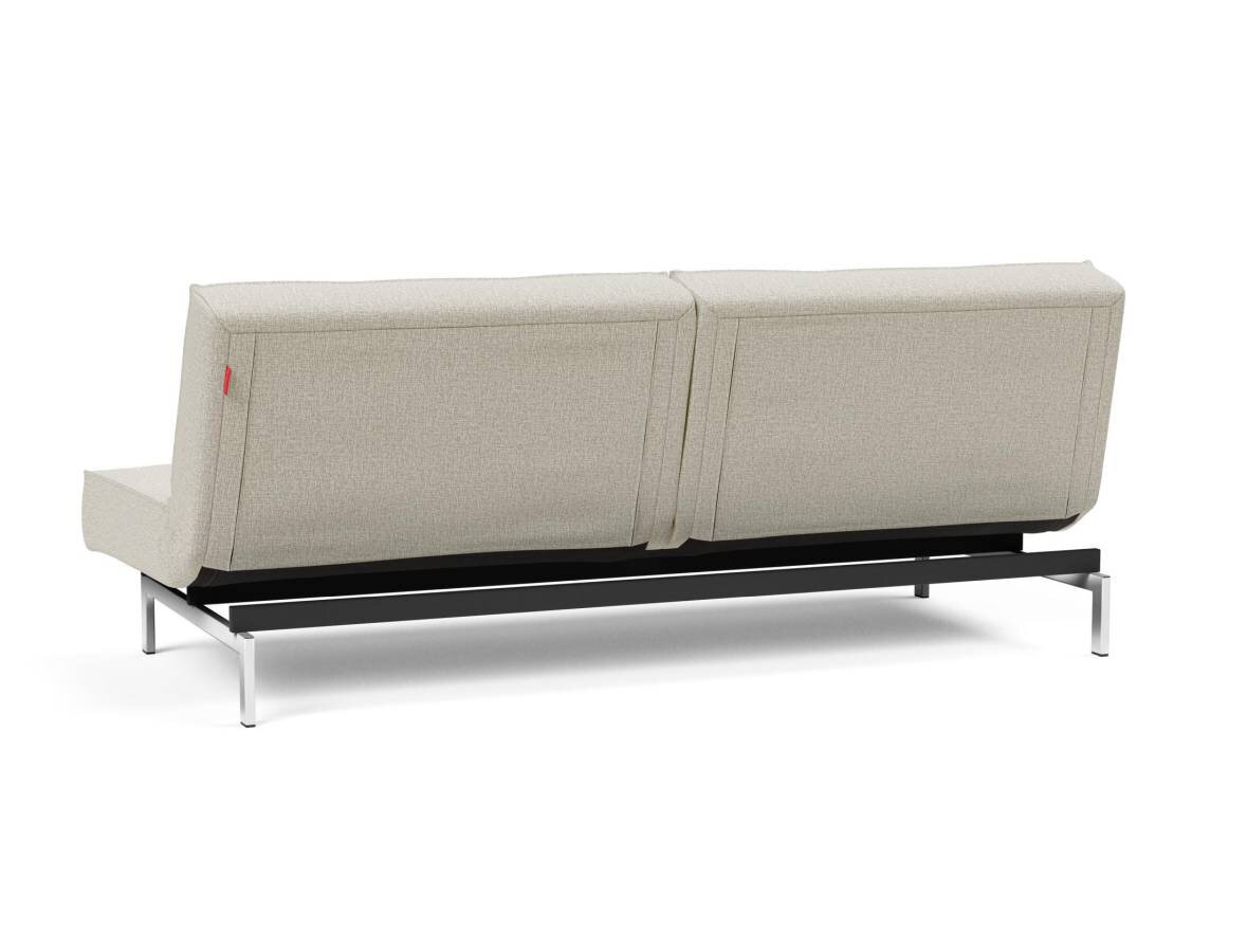 Innovation Splitback Klappsofa 527 Mixed Dance Natural Chrom / Mattschwarz