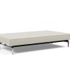Innovation Splitback Klappsofa 527 Mixed Dance Natural Chrom / Mattschwarz