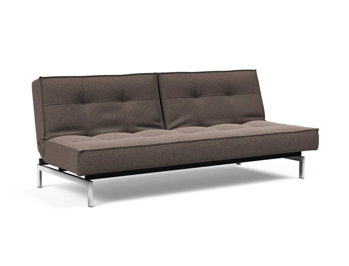 Innovation Splitback Klappsofa 530 Boucl? Taupe Chrom / Mattschwarz Innovation Splitback Klappsofa 530 Boucl? Taupe Chrom / Mattschwarz
