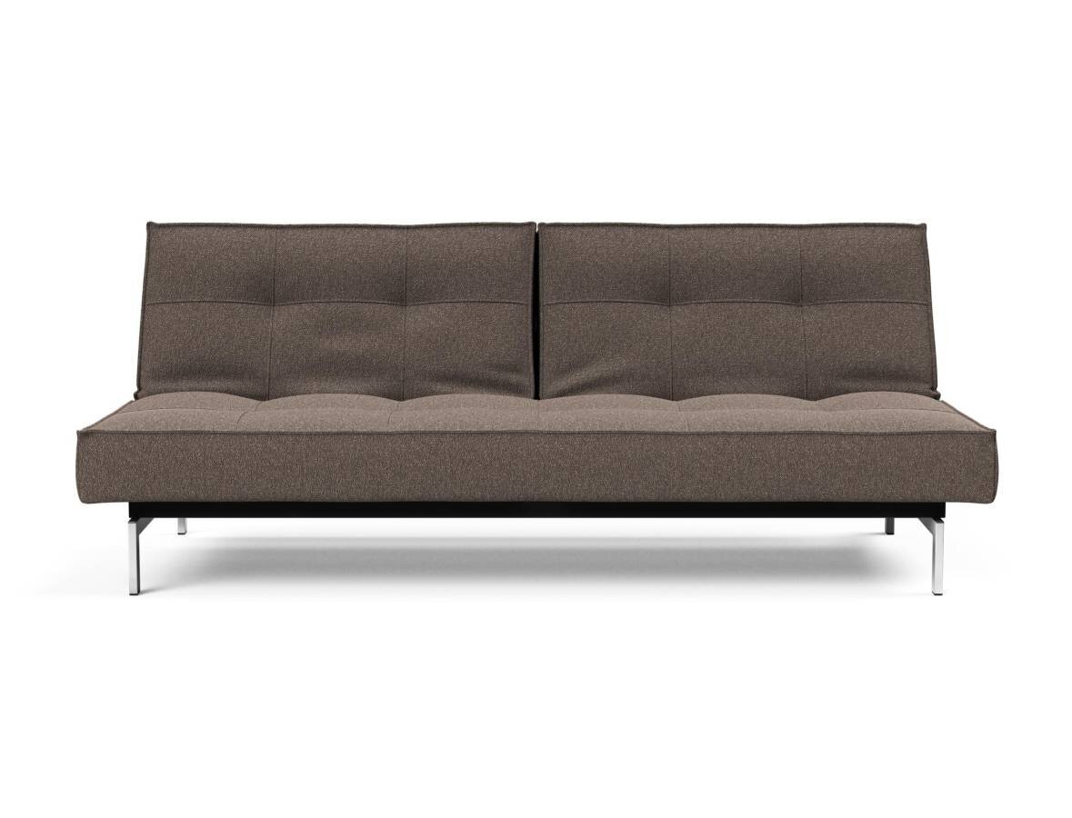 Innovation Splitback Klappsofa 530 Boucl? Taupe Chrom / Mattschwarz - Gallery 1 Innovation Splitback Klappsofa 530 Boucl? Taupe Chrom / Mattschwarz