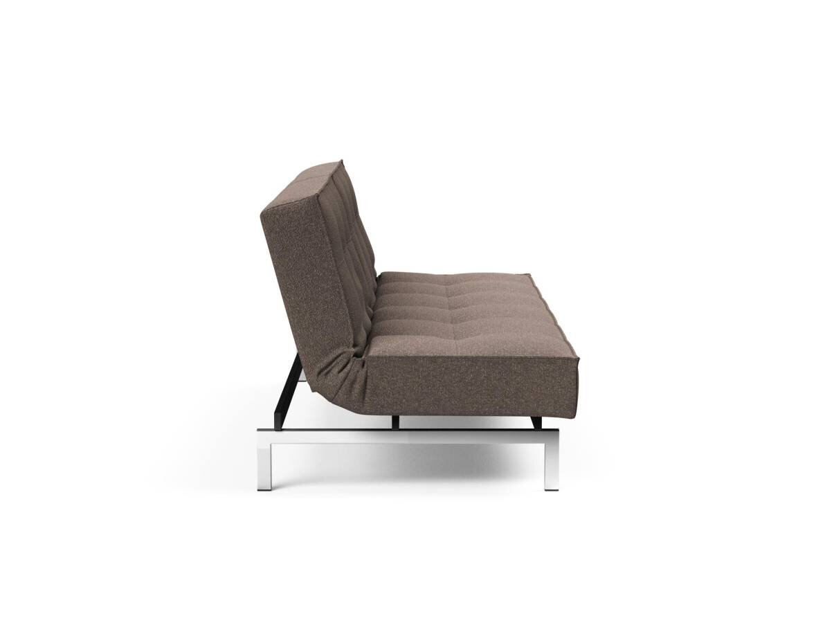 Innovation Splitback Klappsofa 530 Boucl? Taupe Chrom / Mattschwarz - Gallery 2 Innovation Splitback Klappsofa 530 Boucl? Taupe Chrom / Mattschwarz
